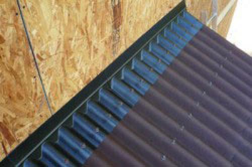 Примыкание к стене мягкой кровли. Мягкая черепичная кровля