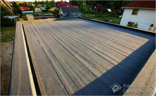 Примыкание кровли к парапету. О выполнении монтажа мягкой кровли здания 01