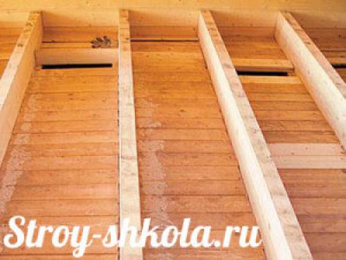 Деревянное перекрытие между этажами. Технология выполнения деревянных перекрытий между этажами