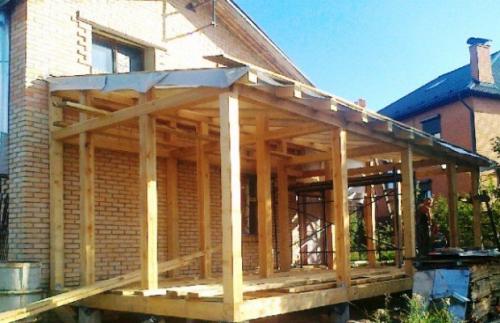 Соединение крыши пристройки с крышей дома. Выполняем строительные работы 01 Соединение крыши пристройки с крышей дома. Выполняем строительные работы 01