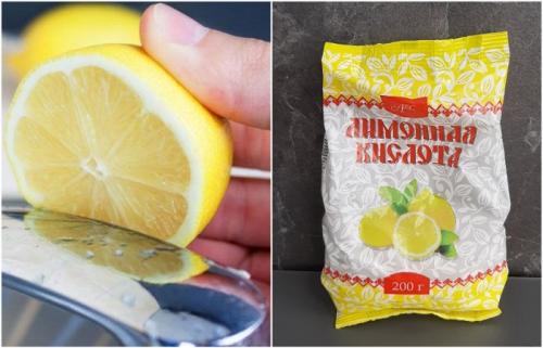 Удалить известковый налет лимонной кислотой.  Лимон или лимонная кислота