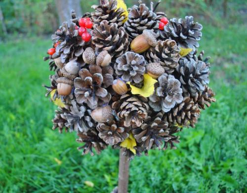 Ежик из бутылки и шишек. Ежик из шишек и пластиковой бутылки: большой и маленький (2 мастер класса) 21