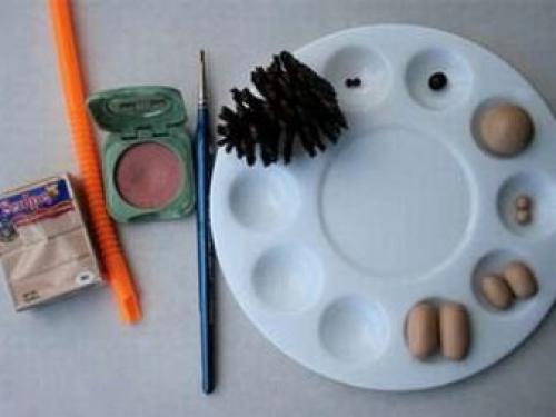 Поделка ежик из шишек. Ежик из шишек и пластилина. Пошаговый мастер-класс с фото 23 Поделка ежик из шишек. Ежик из шишек и пластилина. Пошаговый мастер-класс с фото 23