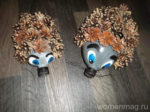 Как сделать ежа из пластиковой бутылки. «Ежики» из пластиковых бутылок и шишек своими руками 09 Как сделать ежа из пластиковой бутылки. «Ежики» из пластиковых бутылок и шишек своими руками 09