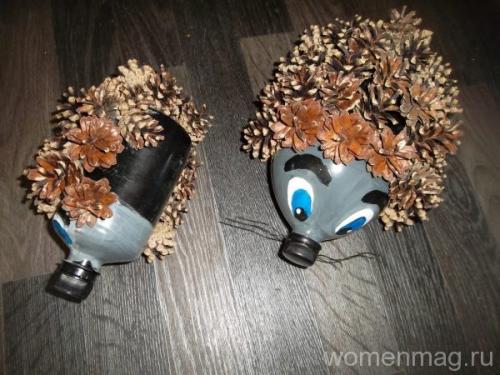 Как сделать ежа из пластиковой бутылки. «Ежики» из пластиковых бутылок и шишек своими руками 10 Как сделать ежа из пластиковой бутылки. «Ежики» из пластиковых бутылок и шишек своими руками 10