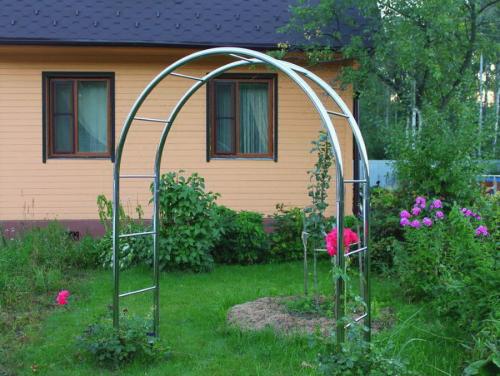 Арка из растений в парке. Виды материалов арки для цветов и вьющихся растений