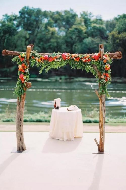 Свадебная арка своими руками из дерева. Свадебная арка: 30 идей, как украсить арку из дерева