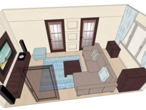 Расстановка мебели в маленькой комнате. Основной принцип расстановки мебели в маленькой комнате: компромисс во всем 09