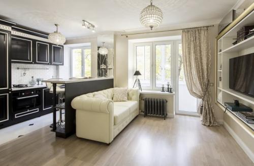 Как расставить мебель в проходной гостиной. Расположение дверей: особенности разработки дизайна 15