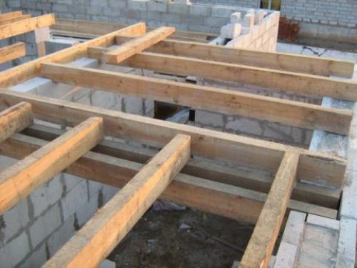 Как правильно монтировать деревянные перекрытия в доме из газобетона. Устройство деревянного перекрытия в доме из газобетона