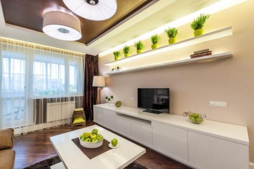 Дизайн прямоугольной комнаты 18 метров. Планировка квадратной комнаты