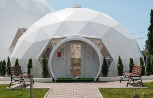 Как выбрать место для строительства купольного дома с ангарами.  Идея строительства купольных домов