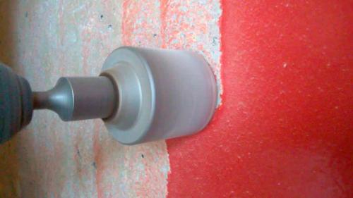 Ванная комната в едином стиле: открытие для отделки стены 1 плиткой от пола до потолка 06 Ванная комната в едином стиле: открытие для отделки стены 1 плиткой от пола до потолка 06