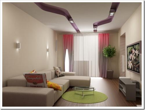 Как поставить угловой диван в прямоугольной комнате