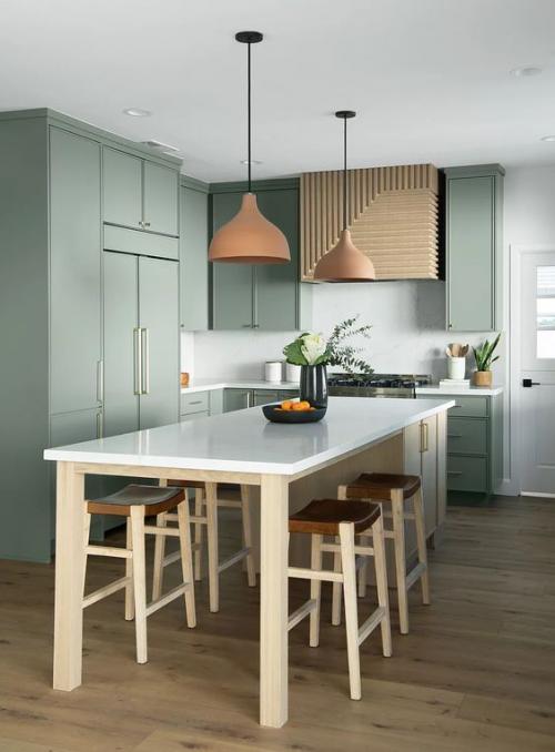 Современные кухонные гарнитуры 2023. Дизайн кухни 2023 - модные стили, актуальные цвета и аксессуары (137 фото) 04