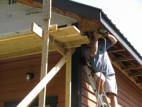 Фронтон крыши. Конструкция фронтона крыши