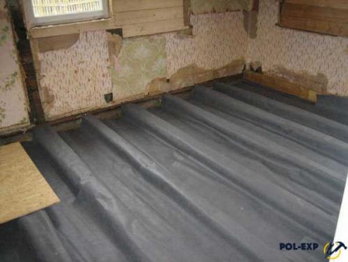 Как сделать перекрытие на деревянных балках водонепроницаемым. Общие советы при нанесении гидроизоляции по деревянным полам