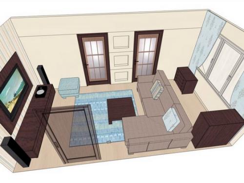 Какие варианты расстановки мебели наиболее подходящие для маленьких квартир. Варианты расстановки мебели в однокомнатной квартире (с фото и планом)
