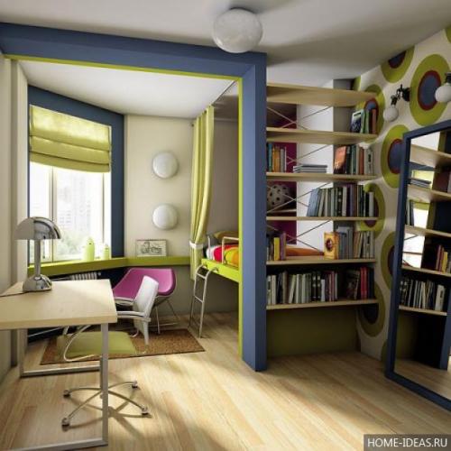 Оптимальная расстановка мебели в однокомнатной квартире: 50 вариантов для комфорта 05