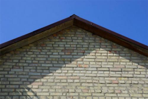 Фронтон крыши из профнастила. Фронтон из профнастила 08 Фронтон крыши из профнастила. Фронтон из профнастила 08