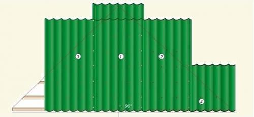 Фронтон крыши из профнастила. Фронтон из профнастила 05 Фронтон крыши из профнастила. Фронтон из профнастила 05