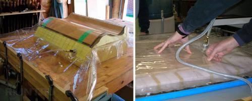 Как убрать трафареты из фанеры. Сгибание и размачивание