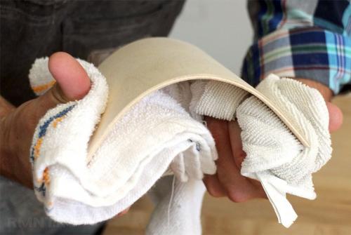 Как убрать трафареты из фанеры. Сгибание и размачивание