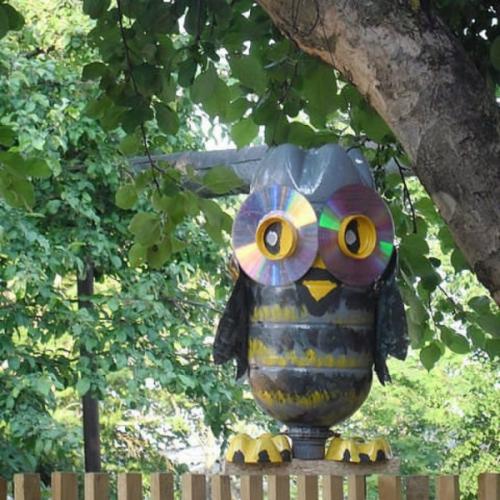 Как вырезать бутылки для создания филина. Украшения для совы