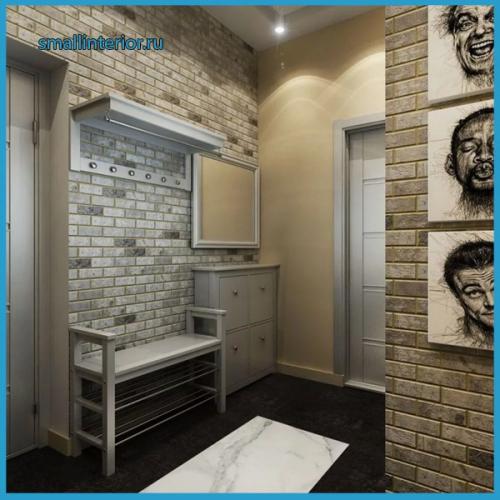 Обои под кирпич в прихожей. Особенности обоев «под кирпич» и их достоинства