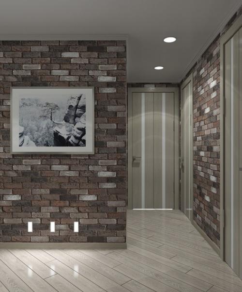 Кирпичная стена в интерьере прихожей. Кирпич в прихожей — 150 фото лучших идей для декоративной отделки стен в коридоре квартиры или дома