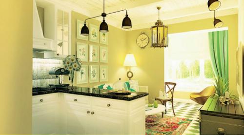 Какие материалы наиболее подходящие для отделки кухни. Особенности использования краски в интерьере кухни