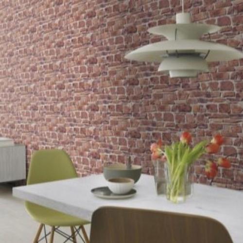 Обои под кирпич в интерьере 2022. Обои под кирпич в интерьере. Преимущества и недостатки 20