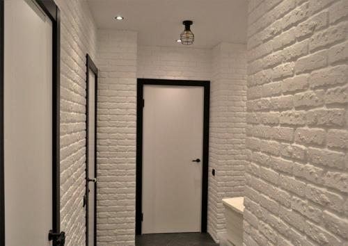Декоративный кирпич в коридоре. Кирпич в прихожей — 150 фото лучших идей для декоративной отделки стен в коридоре квартиры или дома