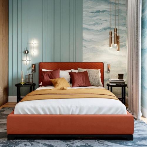 Комбинированные обои в спальне. Правила сочетания между собой разных обоев 08 Комбинированные обои в спальне. Правила сочетания между собой разных обоев 08