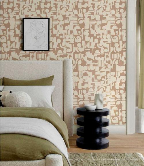 Комбинированные обои в спальне. Правила сочетания между собой разных обоев 01 Комбинированные обои в спальне. Правила сочетания между собой разных обоев 01