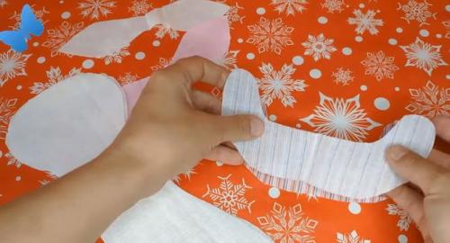 Поделки из ткани на новый год. Бычок из ткани своими руками