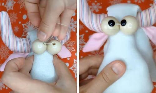 Поделки из ткани на новый год. Бычок из ткани своими руками