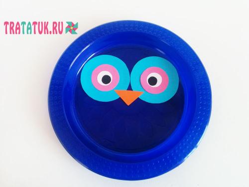 Какие навыки необходимы для создания совы из пластиковых ложек. Сова из пластиковой тарелки