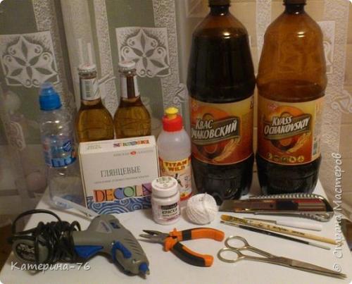 Какие инструменты необходимы для создания совы из пластиковых бутылок. Сова из пластиковой бутылки из-под шампуня