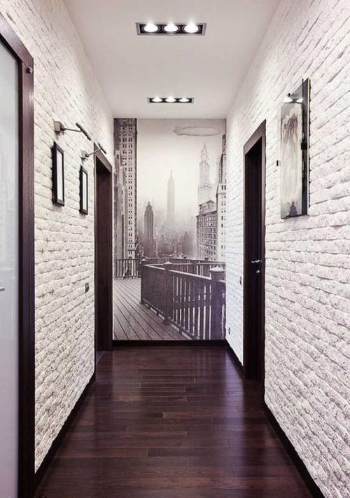 Белый кирпич в интерьере прихожей. Кирпич в прихожей — обзор лучших идей оформления и сочетания интерьера прихожей с кирпичными стенами