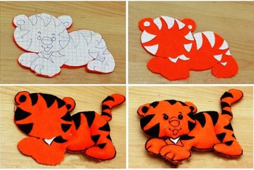 Символ 2022 года своими руками из ткани. Поделки Тигра своими руками к Новому 2022 году: схемы, выкройки, шаблоны, лучшие мастер- классы