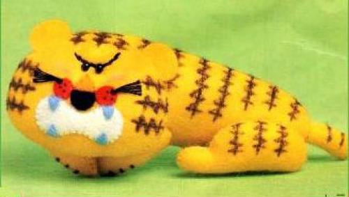 Символ 2022 года своими руками из фетра. Тигр из фетра: 30+ выкроек с пошаговыми МК