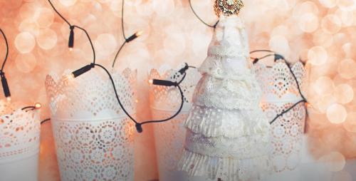 Новогодние игрушки из ткани своими руками. Елка