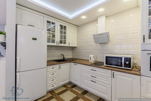 Белый декоративный кирпич в интерьере кухни. Плюсы и минусы кирпича в интерьере кухни