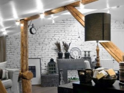 Белый кирпич в интерьере разных комнат. Кирпич в интерьере разных комнат 04