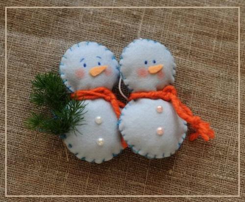 Поделки из ткани на Новый год своими руками. Новогодние игрушки из фетра своими руками с выкройками, схемами и шаблонами. Много идей поделок на Новый год