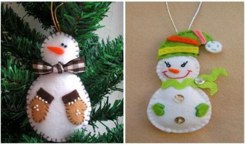 Поделки из ткани на Новый год своими руками. Новогодние игрушки из фетра своими руками с выкройками, схемами и шаблонами. Много идей поделок на Новый год