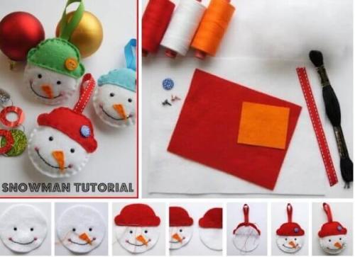 Поделки из ткани на Новый год своими руками. Новогодние игрушки из фетра своими руками с выкройками, схемами и шаблонами. Много идей поделок на Новый год