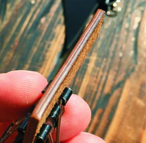 Обработка края кожи. Как обработать торцы кожи или урез?