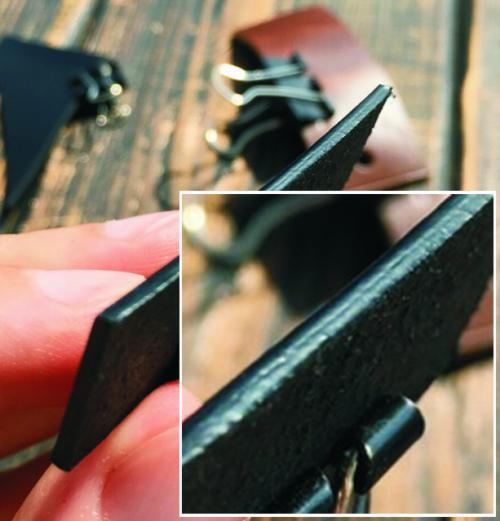 Обработка края кожи. Как обработать торцы кожи или урез?